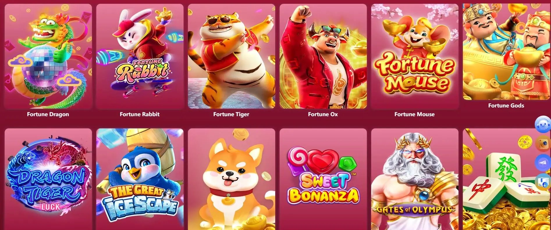 Interface aplikasi pulsa303 slot di layar ponsel Android